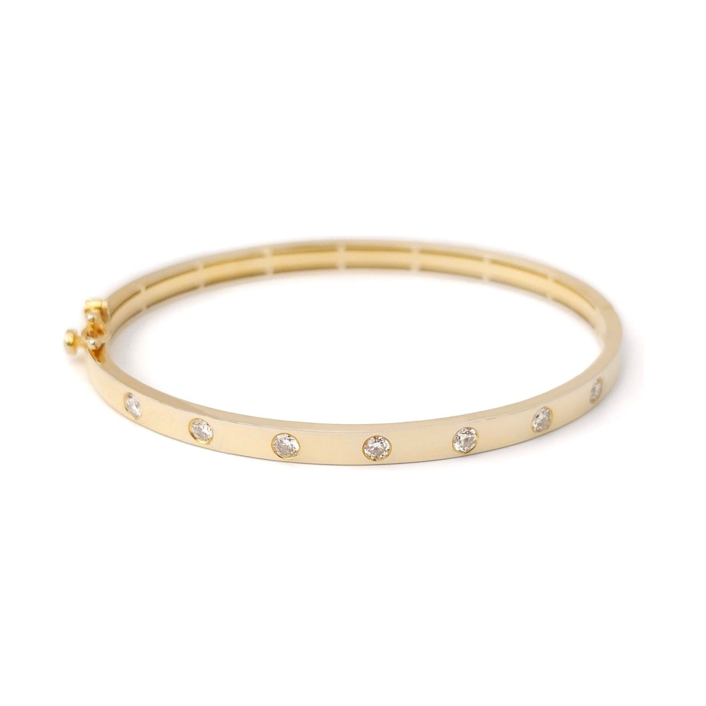 Kimberly Diamond -Gold and Diamond Bangle