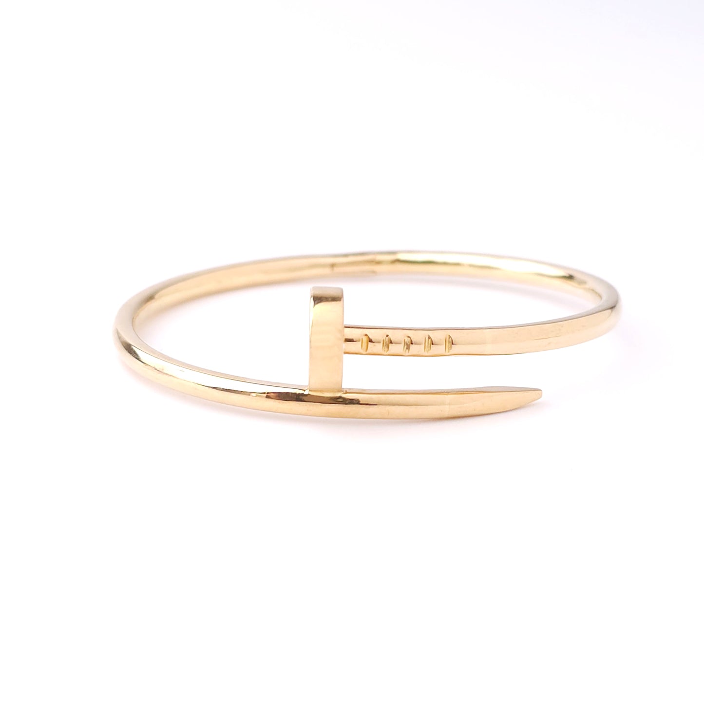 Just A Nail - Gold Bangle ( Medium )