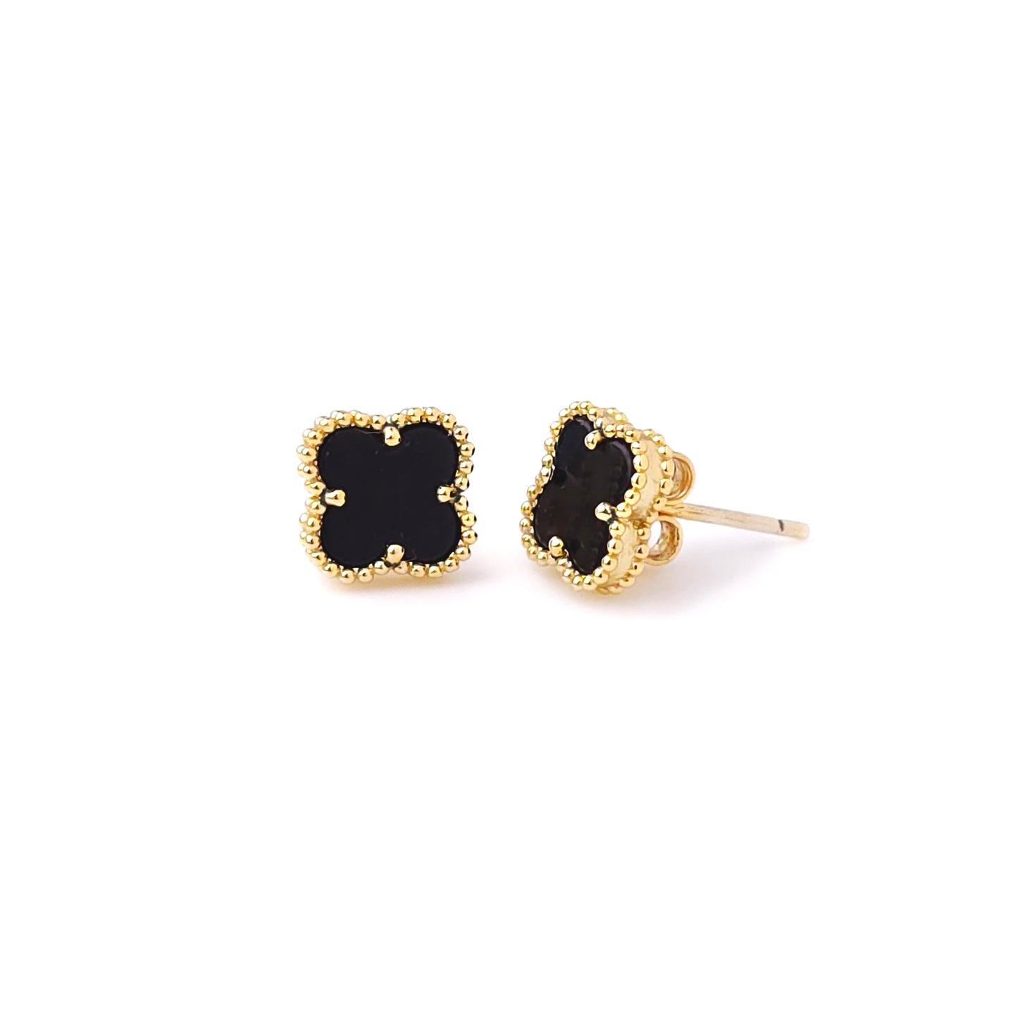 Sweet Alhambra- Black & gold Earrings