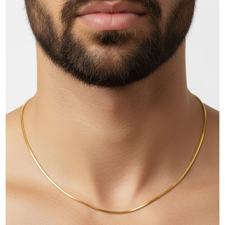 18k Gold Slim Snake Chain