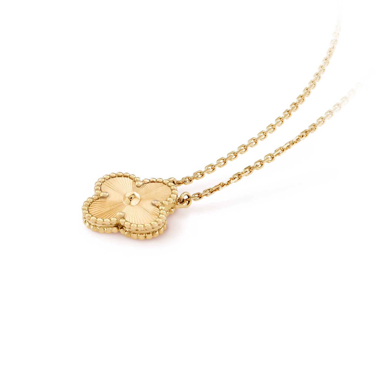 Vintage Alhambra-Inspired 18k Gold Pendant