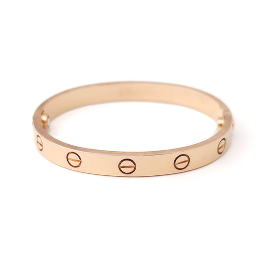 Gold Love Bangle - Wide