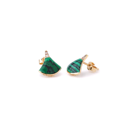 Divas's dream- Malachite Green Earrings