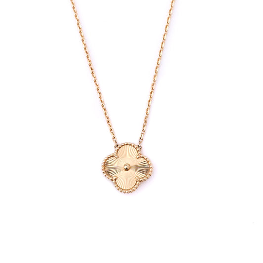 Vintage Alhambra-Inspired 18k Gold Pendant