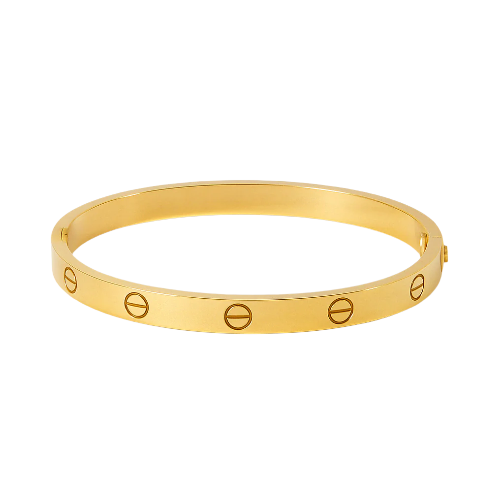 Gold Love bangle