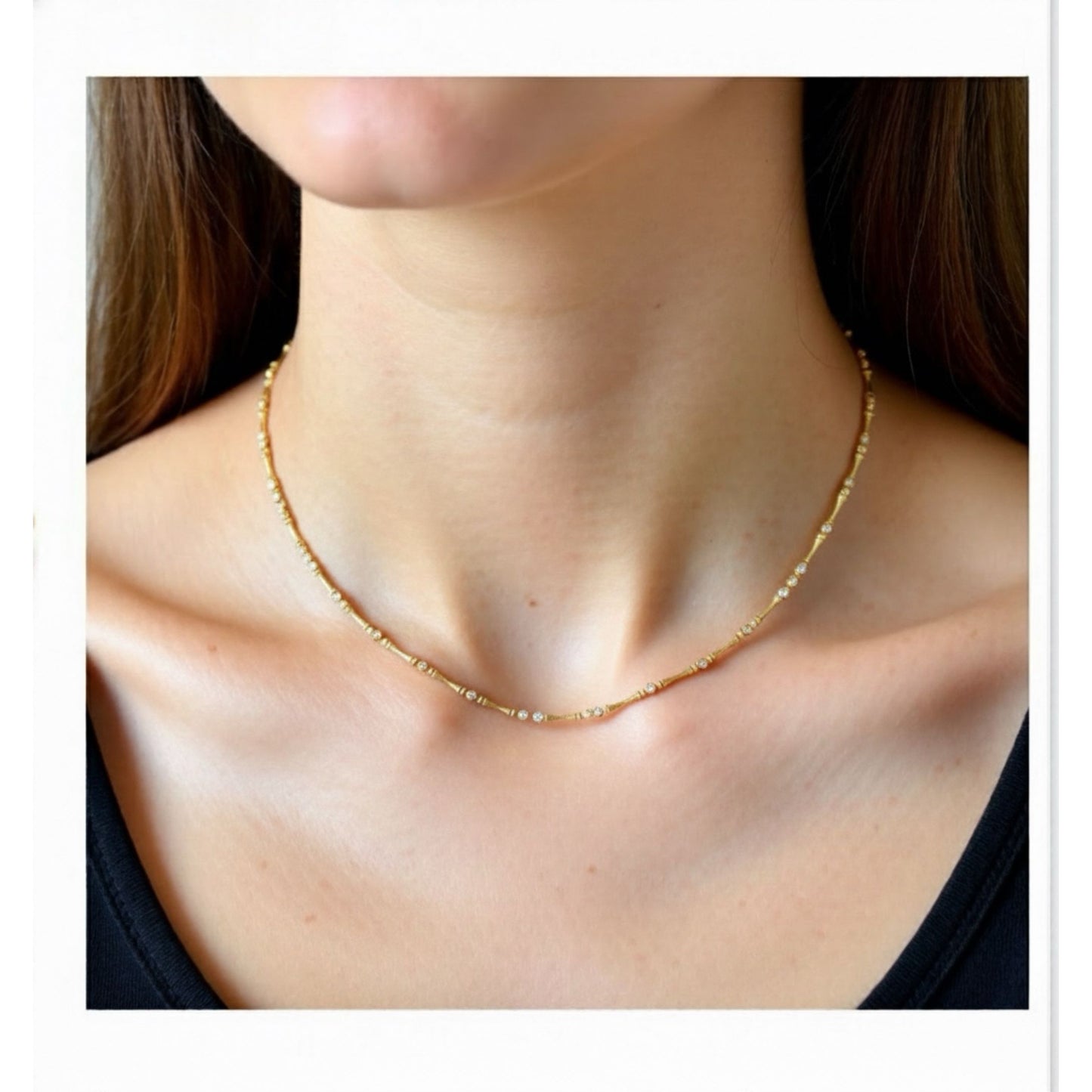 Two-Tone 18K Gold Necklace – Timeless Piece