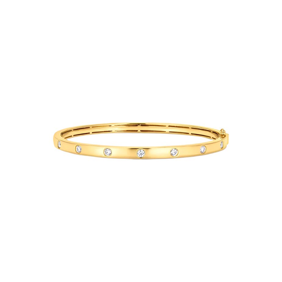 Kimberly Diamond -Gold and Diamond Bangle