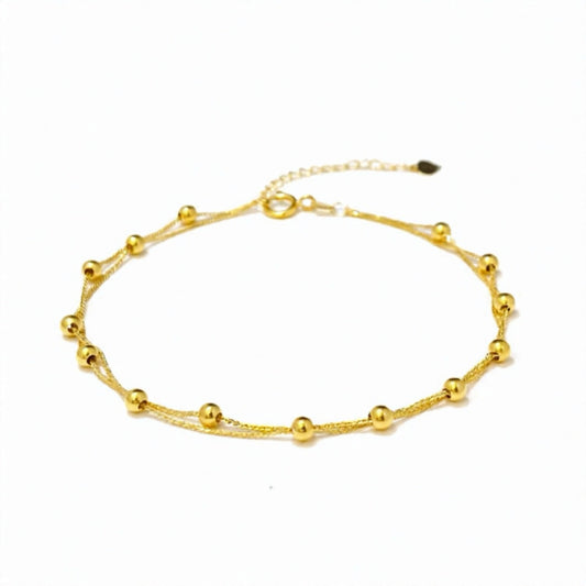 18k Gold Double Strand Bracelet